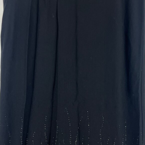 Hammer Skirt Long Maxi Size 6 EU 38 Stretch Black Lined Pull On - Picture 3 of 9